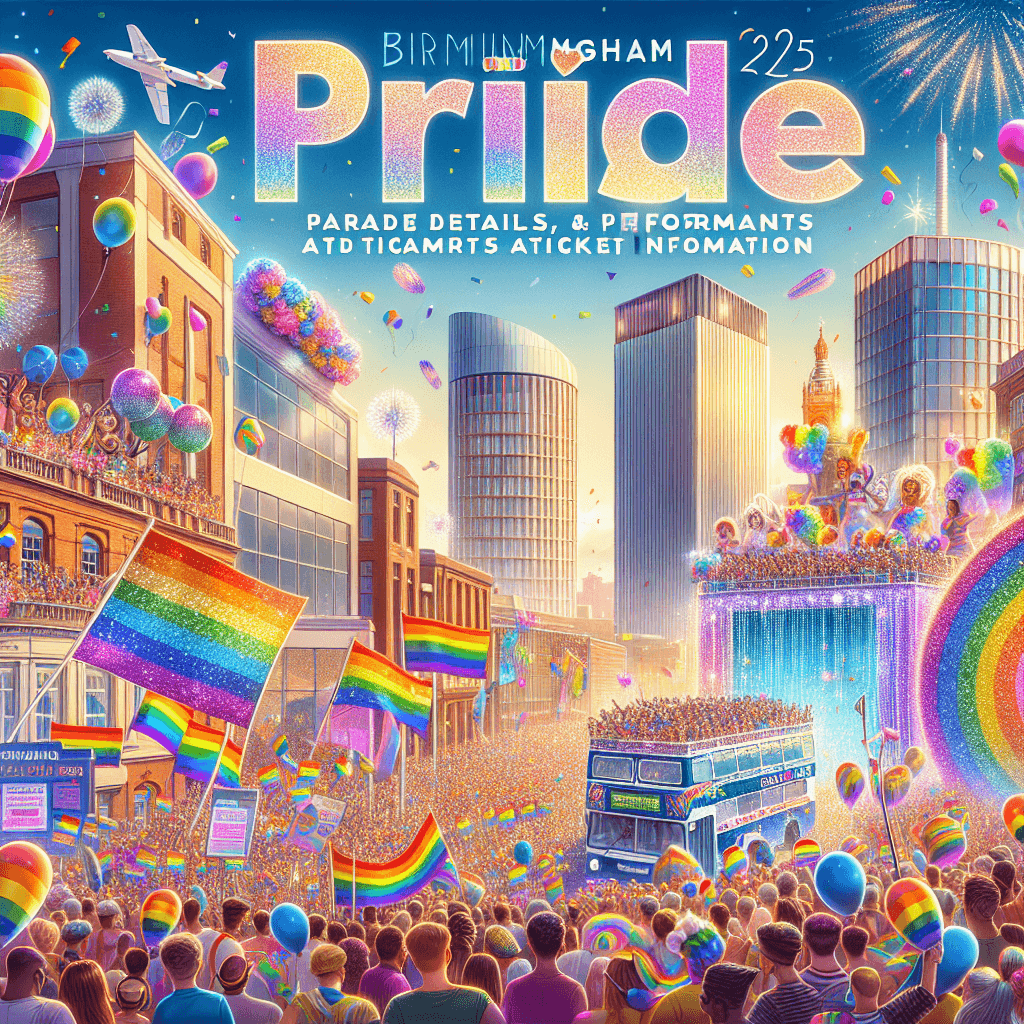 Birmingham Pride 2025: Parade Details, Performances, and Ticket Information