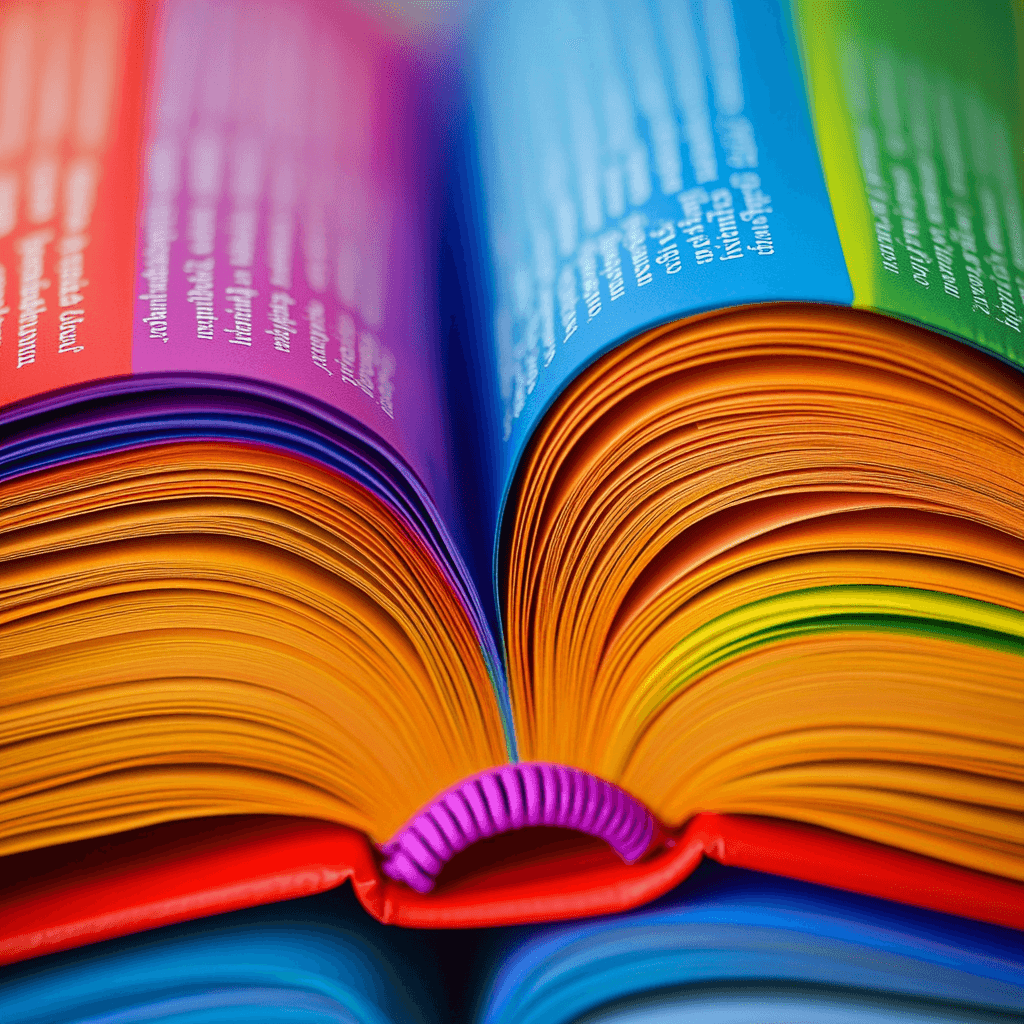 10 LGBTQ+ Books in rainbow colors