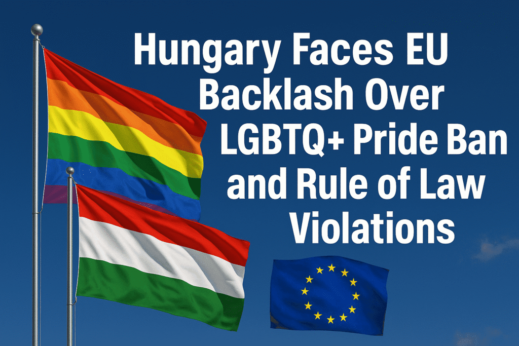 Hungary Faces EU Backlash Over LGBTQ+ Pride Ban and Rule of Law Violations