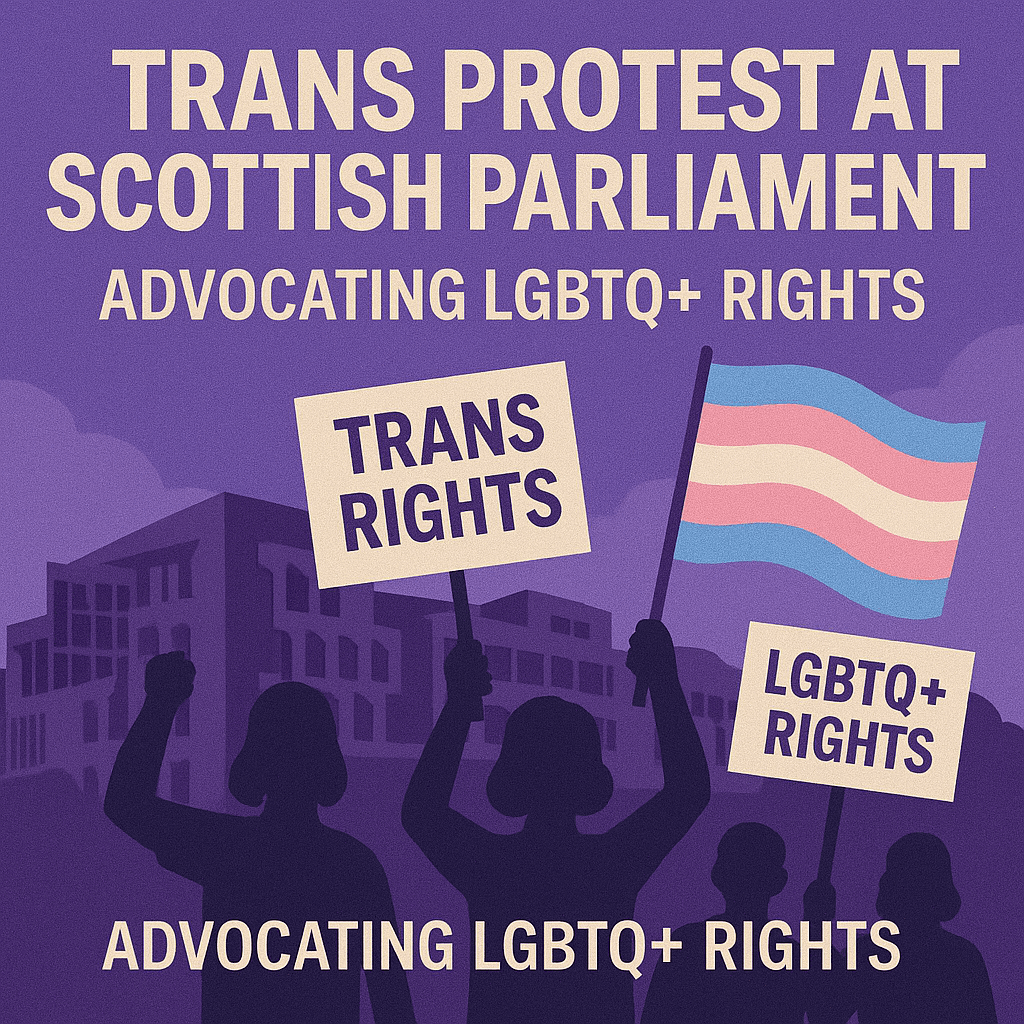 Topless Trans Protest at Scottish Parliament Highlights LGBTQ+ Rights Advocacy