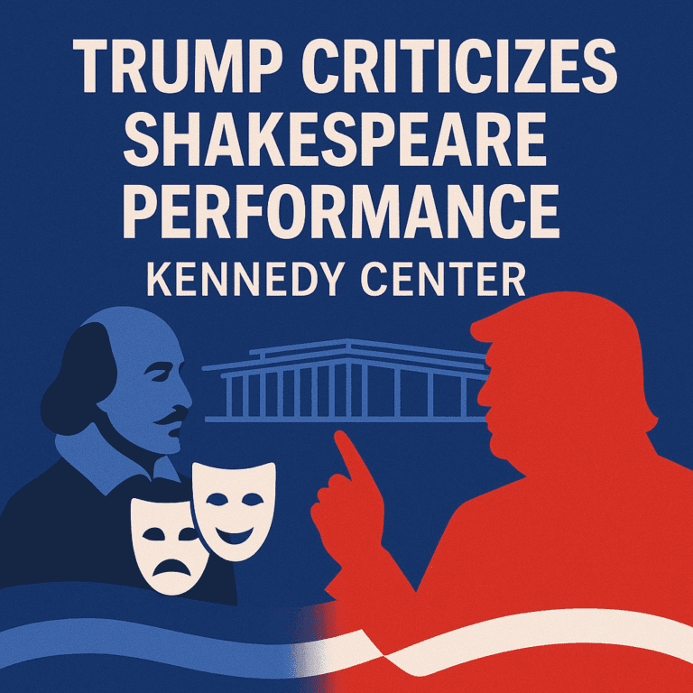 Trump Criticizes 'Lesbian-Only Shakespeare' Performance at Kennedy Center