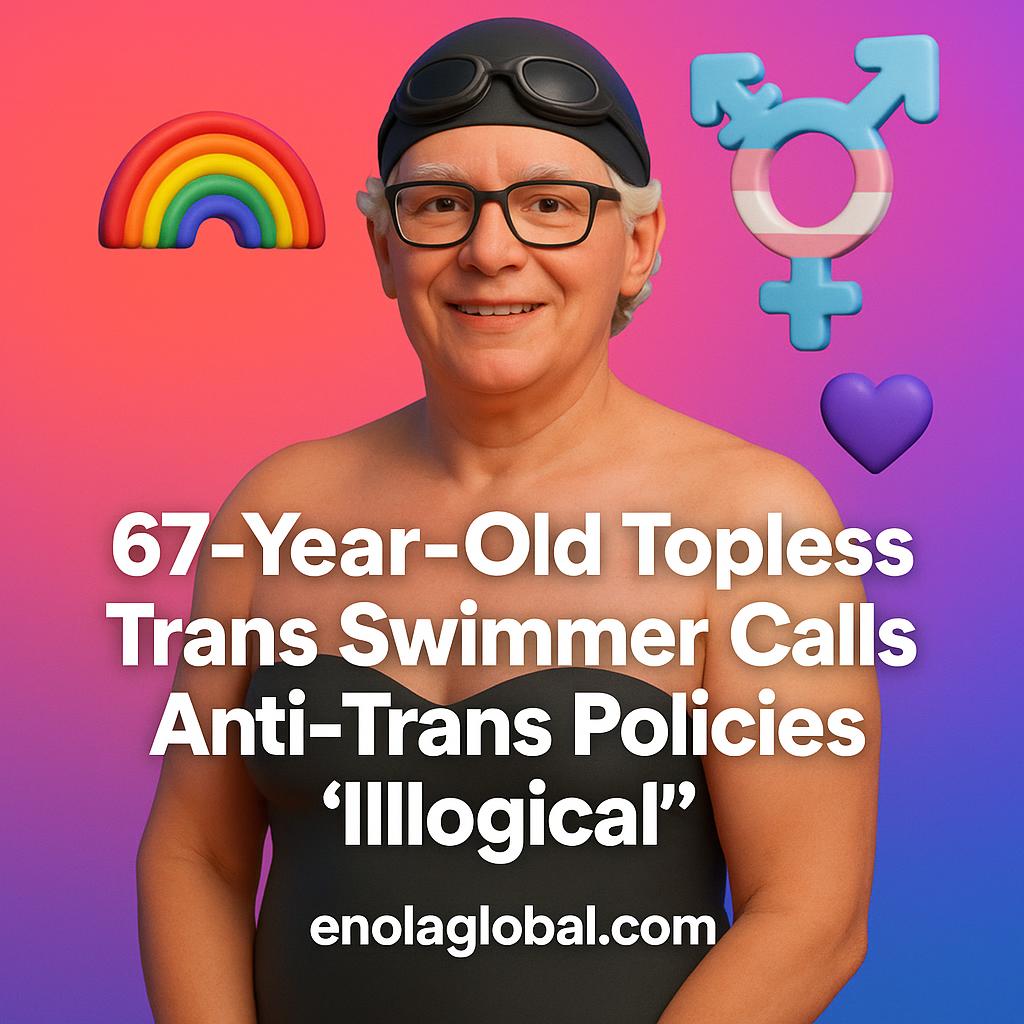 67-Year-Old Topless Trans Swimmer Calls Anti-Trans Policies 'Illogical'