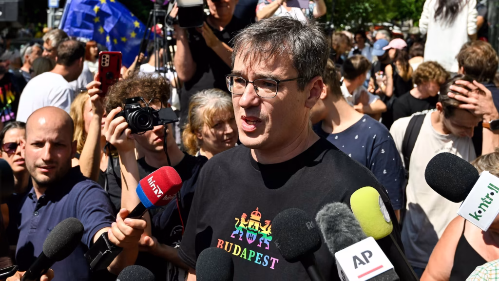 Gergely Karácsony speaks after being questioned over Pride