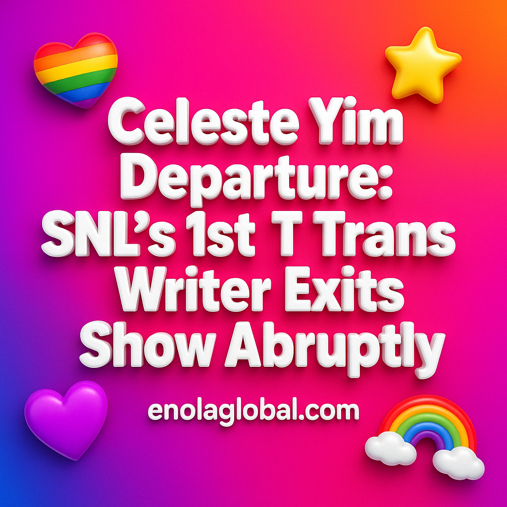 Celeste Yim Departure - SNL’s 1st Trans Writer Exits Show Abruptly