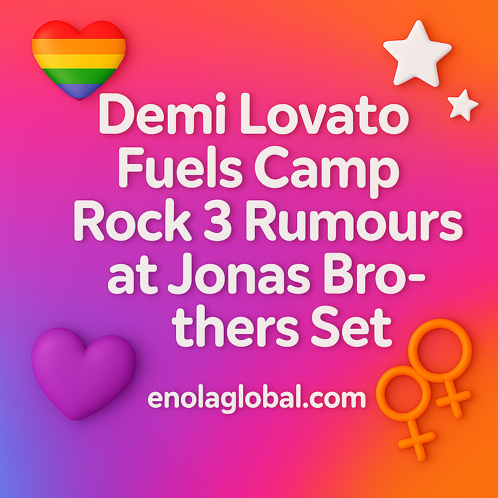 Demi Lovato fuels Camp Rock 3 rumours at Jonas Brothers set