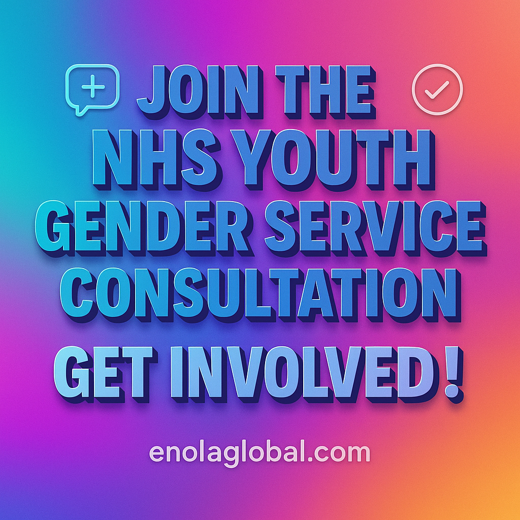 Join the NHS Youth Gender Service Consultation - Get Involved!