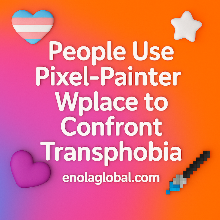 People use pixel-painter Wplace to confront transphobia