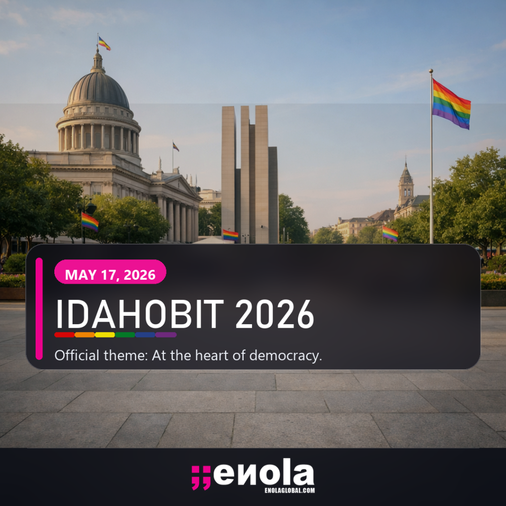 Square social media image for IDAHOBIT 2026